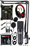 Midex Wizard Paket-1 CX2 Stüdyo Mikrofon MDX-100 Stüdyo Kayıt Mikseri Kulaklık Ekipman Seti